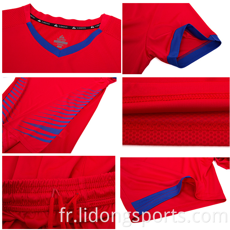 Kit de design personnalisé jeune uniformes de foot